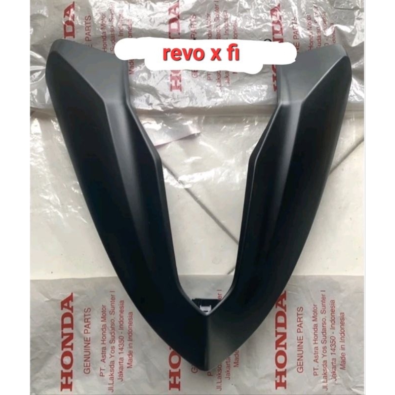 cover front top cover V tameng depan REVO X FI HITAM DOF ORIGINAL