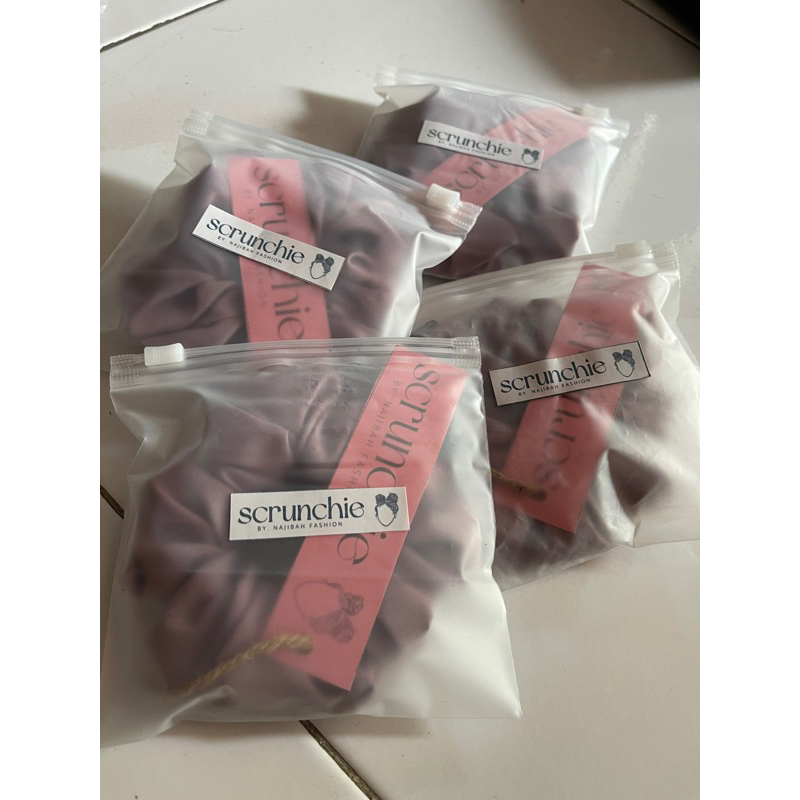 [FREE POUCH] Scrunchie rayon ❤️ ikat rambut korea