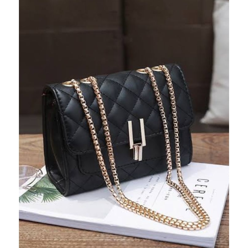 Tas wanita rantai gold