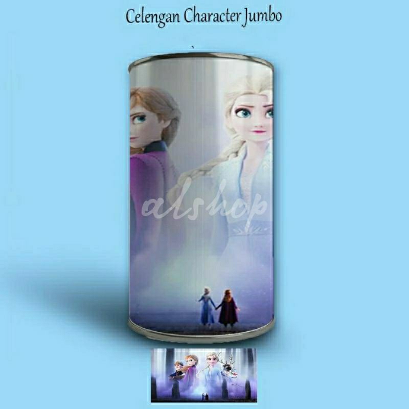 CELENGAN TARGET JUMBO MURAH CELENGAN BUKA TUTUP CELENGAN PERMANEN 10x20 GAMBAR FROZEN MURAH KARAKTER