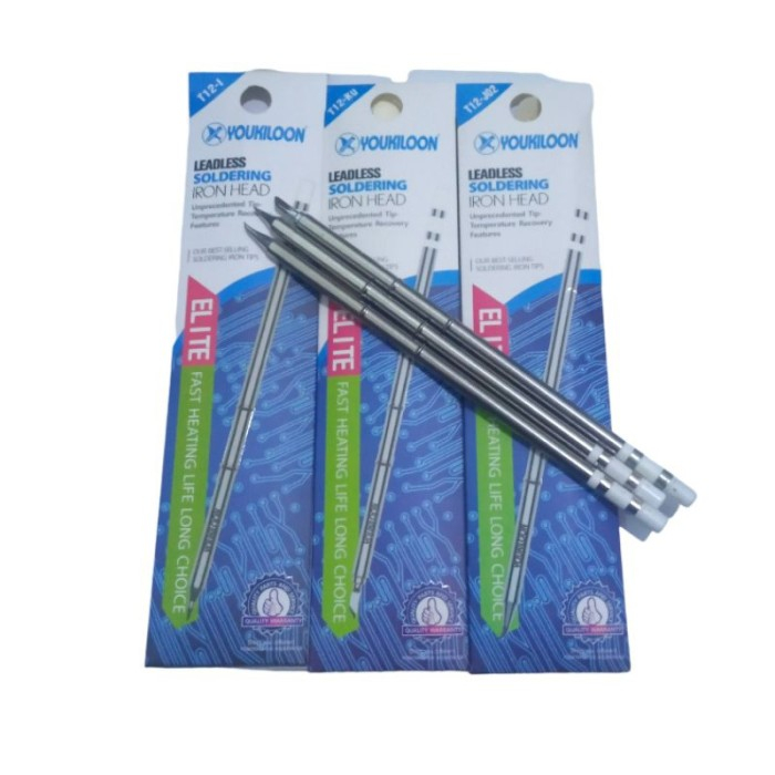 Mata Solder Station Youkiloon T12 Series lurus / Bengnkok /pisau