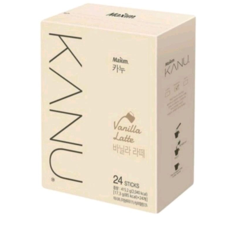 

maxim kanu vanilla latte 415gram (24stick)