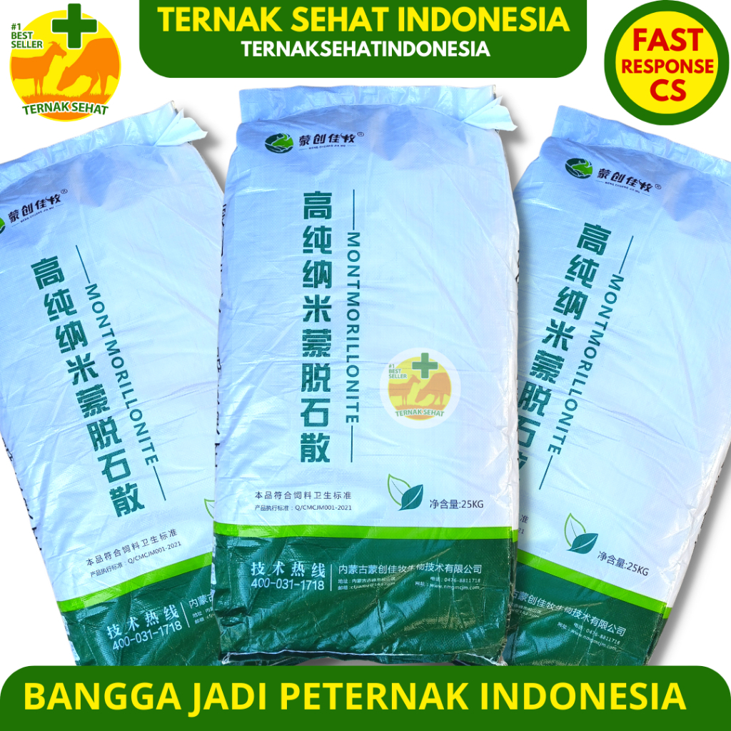 TOXIN BINDER PAKAN MONTMORILLONITE 1 KG - Feed Additive Pengikat Toxin Mycotoxin Jamur Pada Pakan