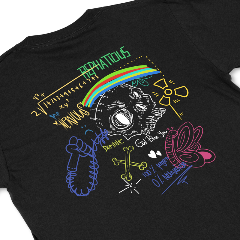 Rephatious T-Shirt "Dominic" Black Baju Kaos