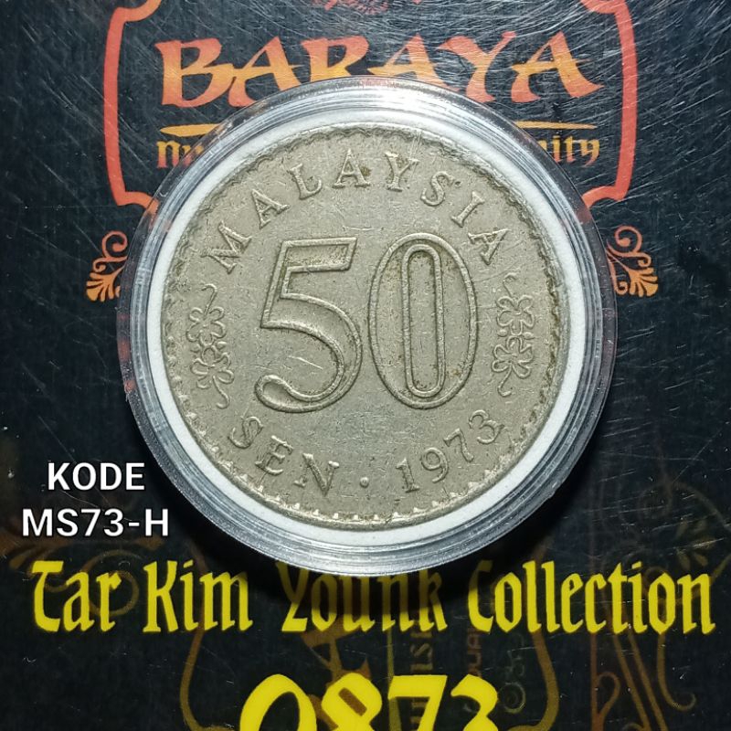 Koleksi 50 Sen Koin Malaysia Seri Gedung Tahun 1973 Kode MS73-H