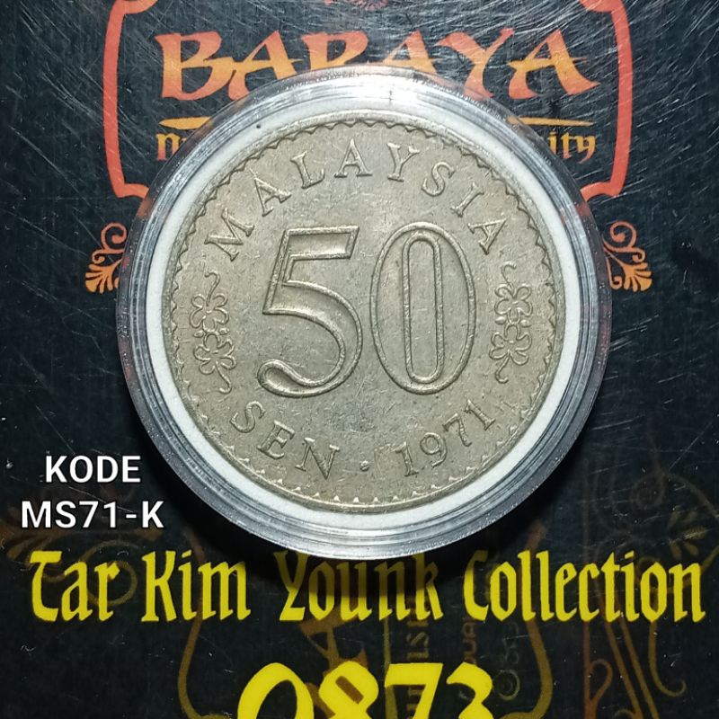 Koleksi 50 Sen Koin Malaysia Seri Gedung Tahun 1971 Kode MS71-K