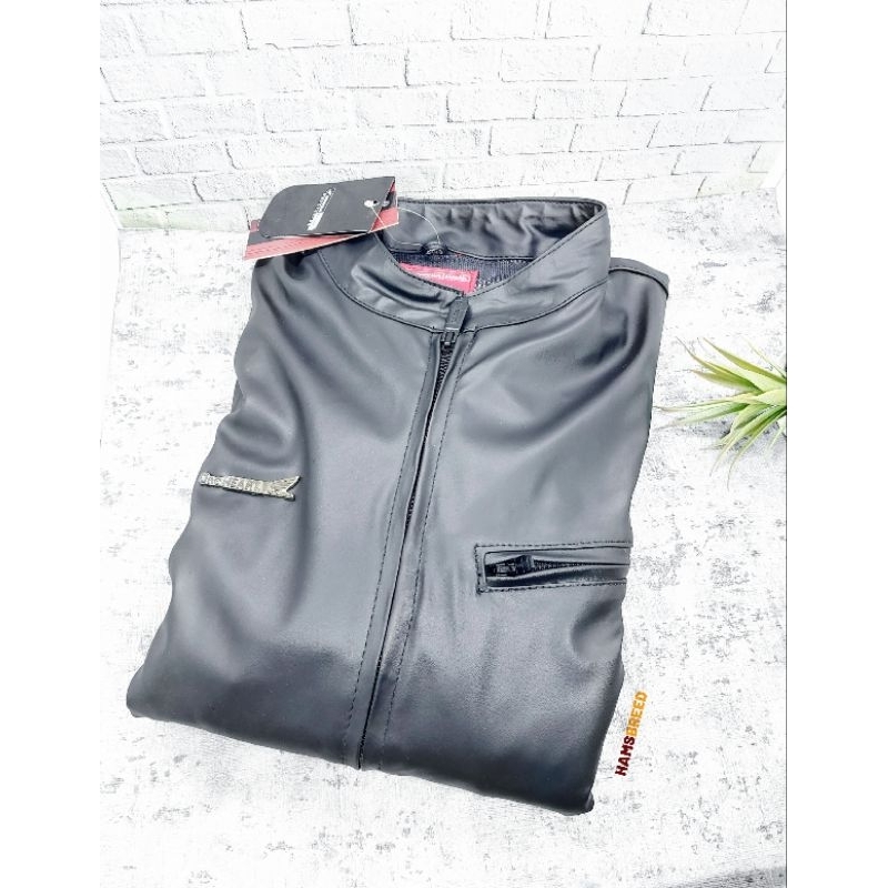 Elegant Leather Jacket Honda Apparel Men Jaket Kulit Riding Motor Touring Original Resmi