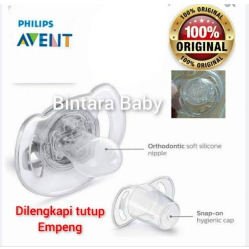 WER Tutup Empeng Avent Satuan Empeng Philips Avent / Philips Avent Translucent
