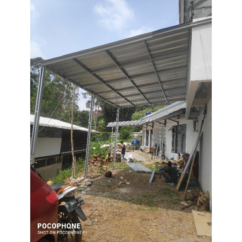 Pasang Kanopi Spandek Pasir Bandung - Rangka Baja Ringan