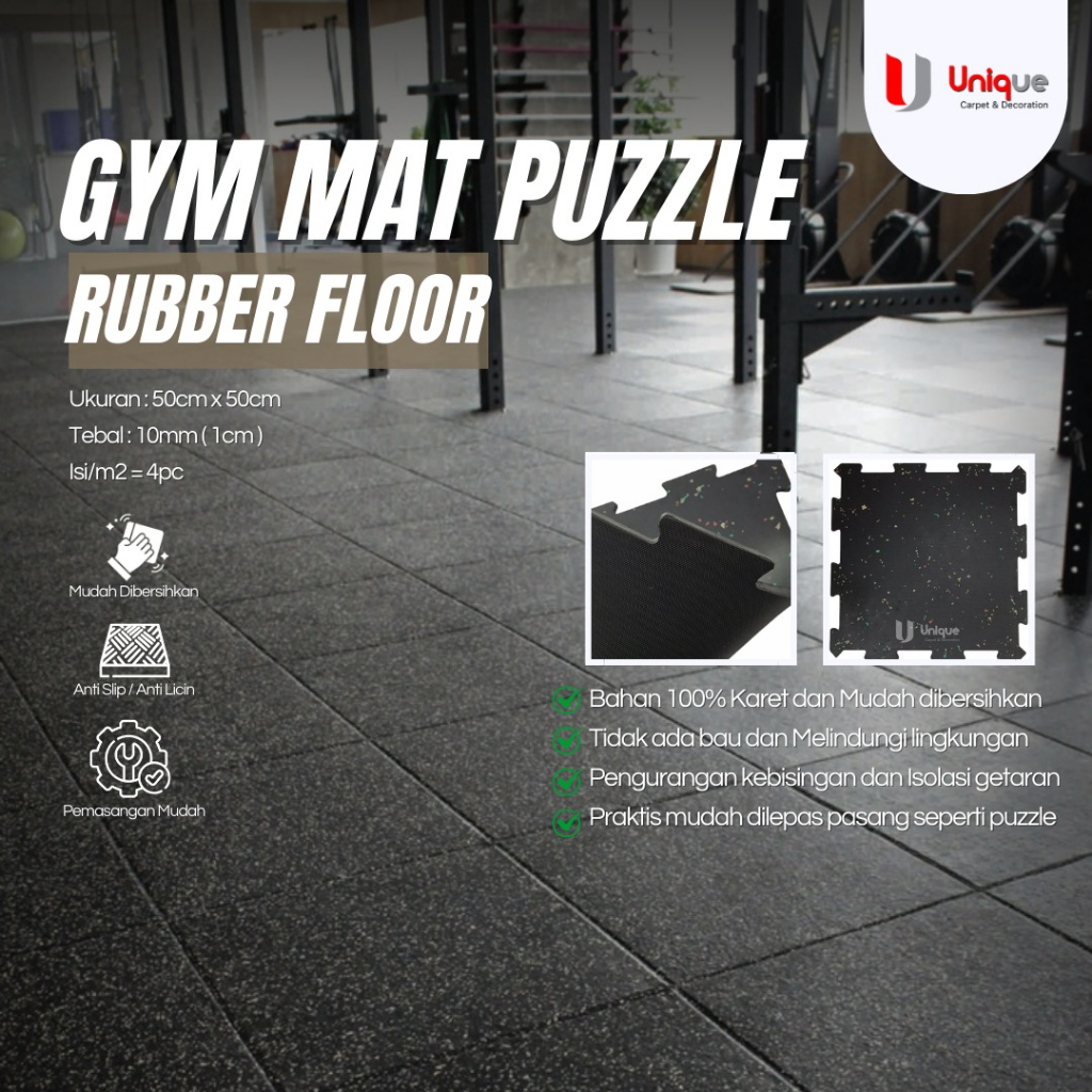 Best Seller Karpet Karet Tile Ruang GYM / karpet karet murah / jual karpet GYM Mat Puzzle