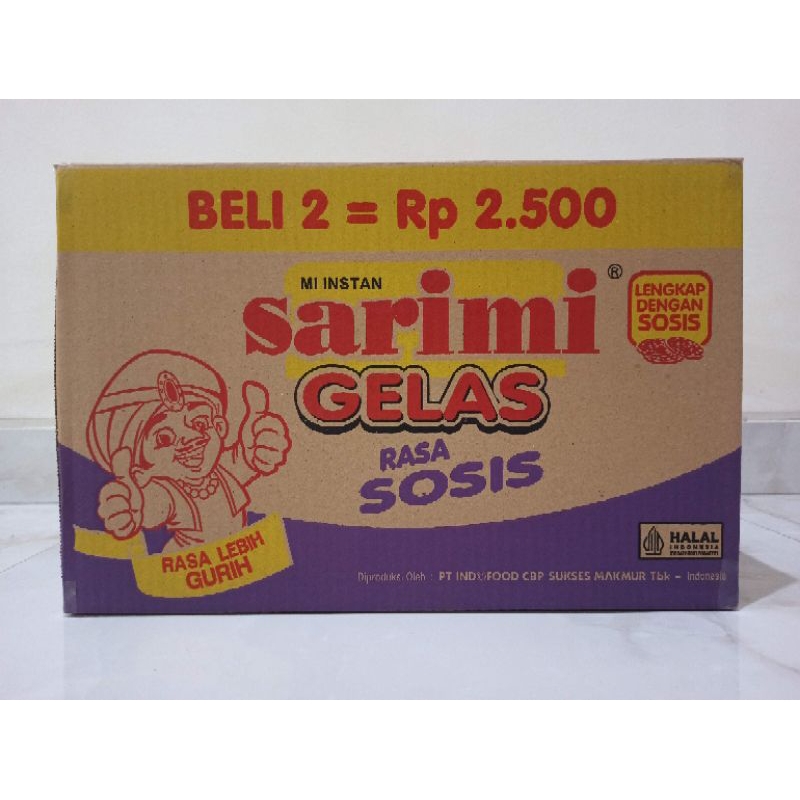 

1 Dus Sarimi Gelas Rasa Sosis - Isi 120 pcs