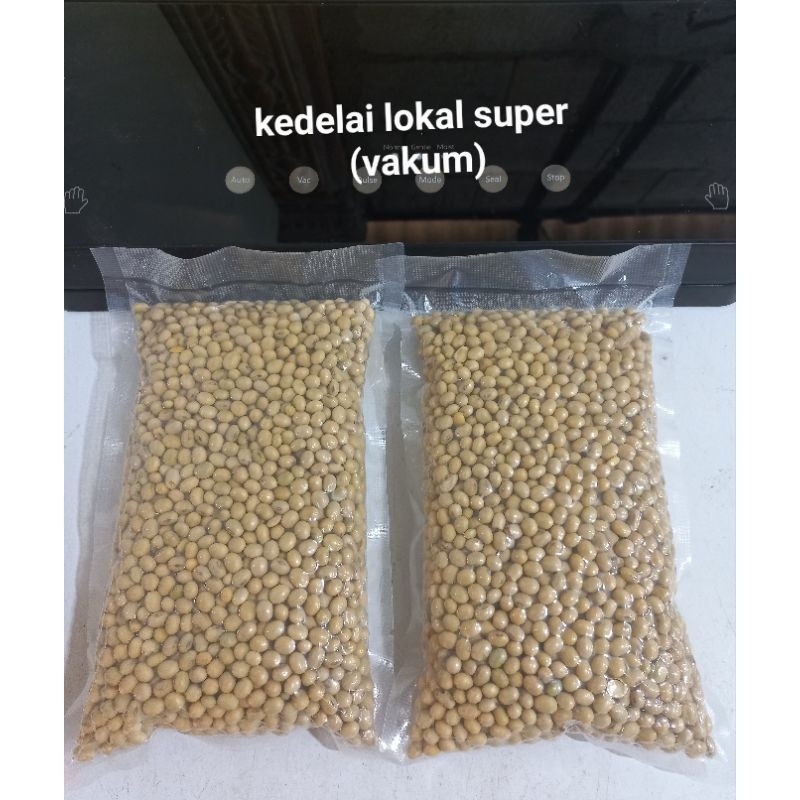 

kacang kedelai lokal kecil, non GMO.. 1kg vakum