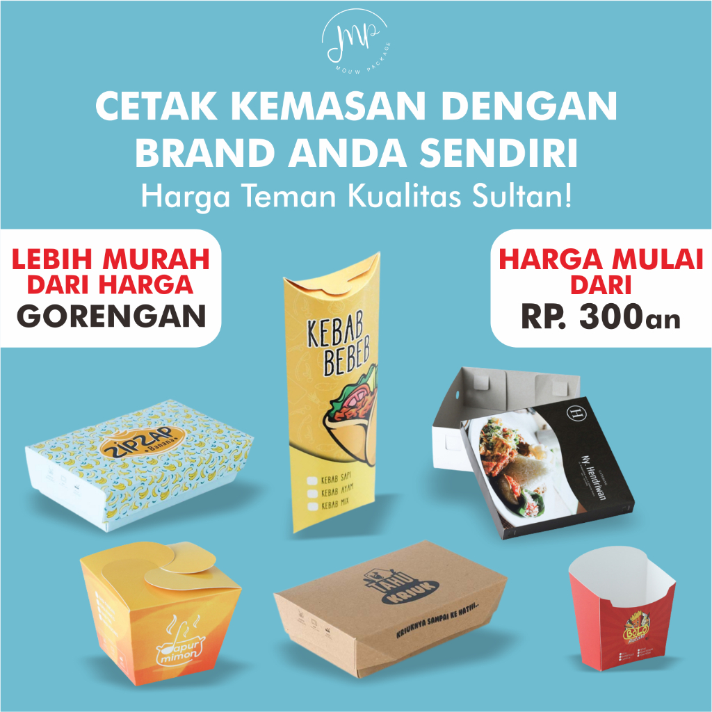 CUSTOM BOX / CUSTOM PACKAGING /  CETAK LUNCHBOX / CETAK KEMASAN PACKAGING  MAKANAN / PAPER PACKAGING