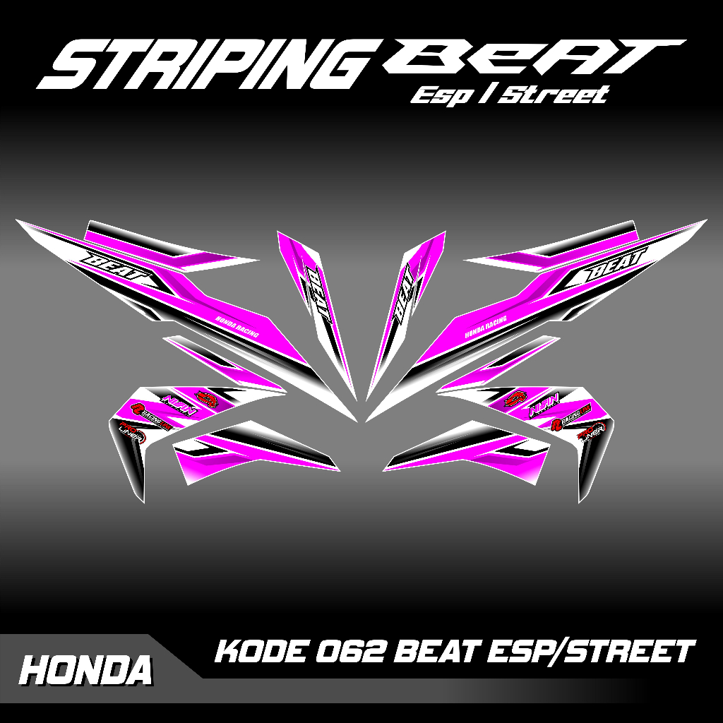 Decal Stiker Motor Full Body Honda  Beat Karbu Street / Esp / Fi / Pop Desain