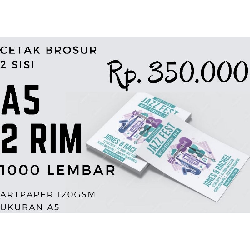 

Cetak A5 1000 lembar | artpaper 120 gsm