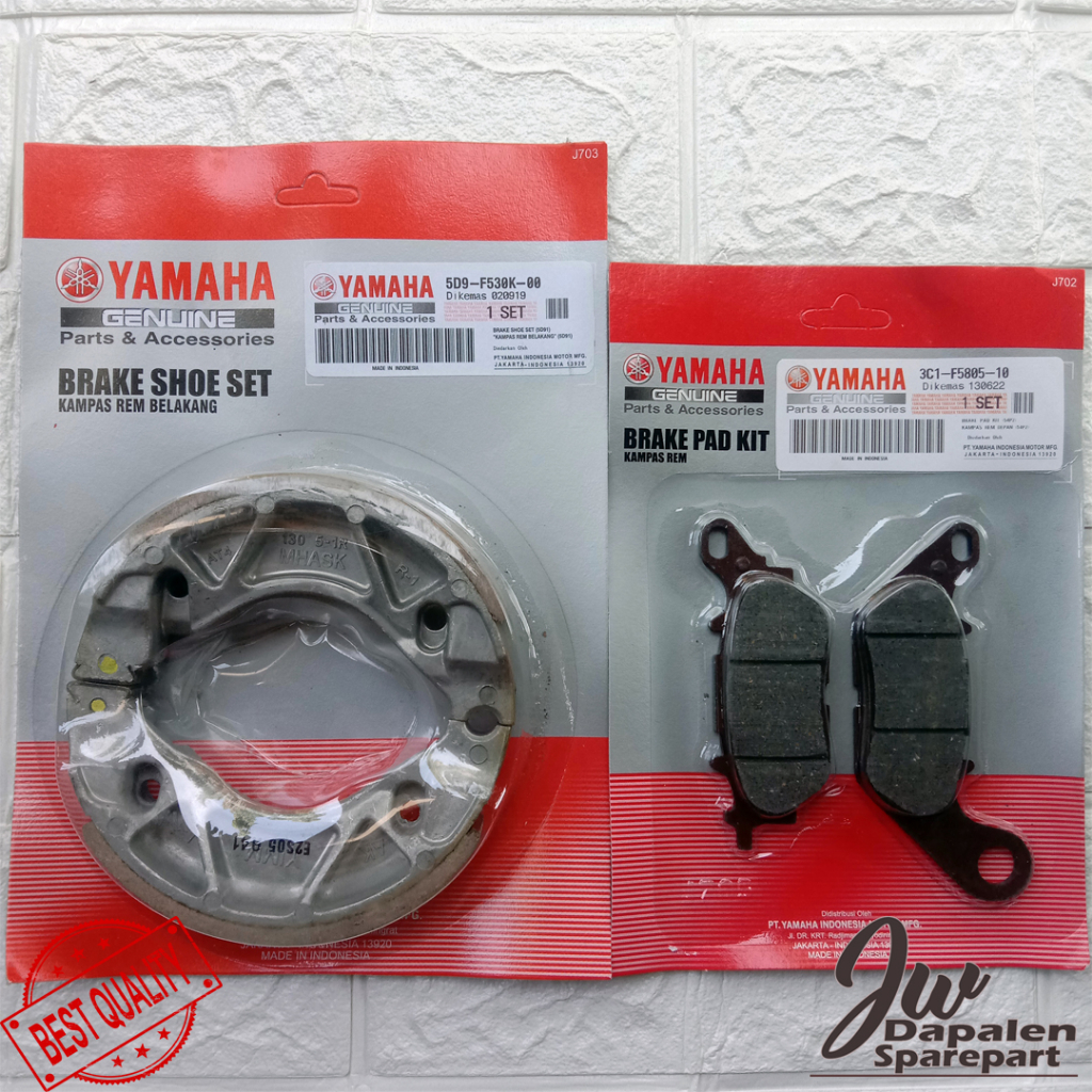 Paket Kampas Rem Depan Belakang Vega ZR. Force FI, Jupiter Z1, Jupiter Z Robot, Byson