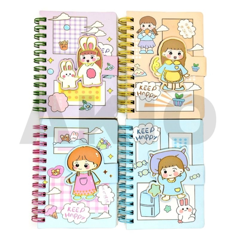 

Notebook Aesthetic A7 Lucu Mini Kecil Hardcover Spiral Diary Murah Karakter CUTE GIRL GADIS CEWE PEREMPUAN Lucu 1323