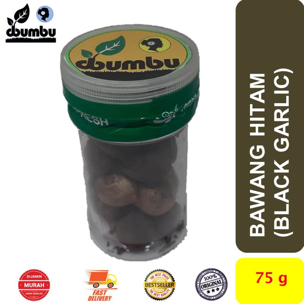 

Bawang Tungal Hitam / Black Garlic kemasan 75 gram