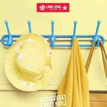KAPSTOK PLASTIK LION STAR / KAPSTOK HANGER GANTUNGAN BAJU TEMBOK