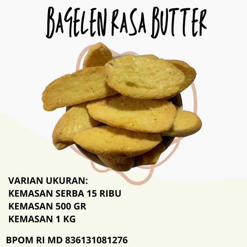 

BAGELEN BUTTER MANIS DAN RENYAH KEMASAN 1KG