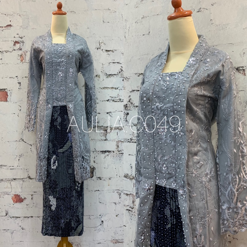 A.C> Stelan Kutu Baru Payet M-Jumbo Ld 120 / Kutubaru Tunik / Stelan Kebaya Modern / Kebaya Wisuda