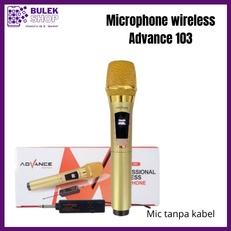 microphone wireless advance 103/microphone murah