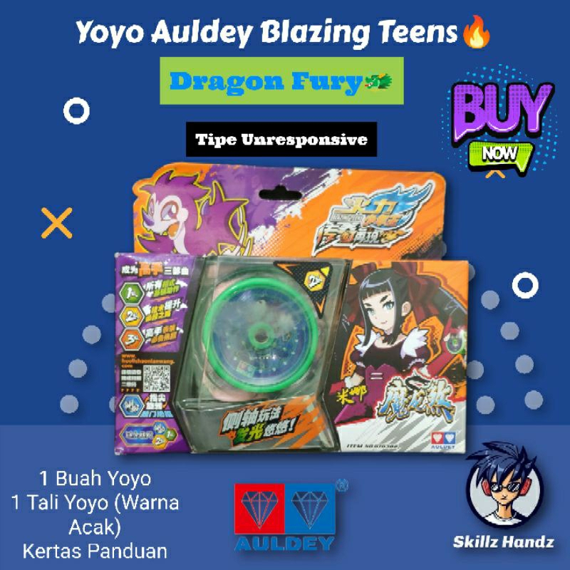 Yoyo Auldey Blazing Teens Dragon Fury (Unresponsive)