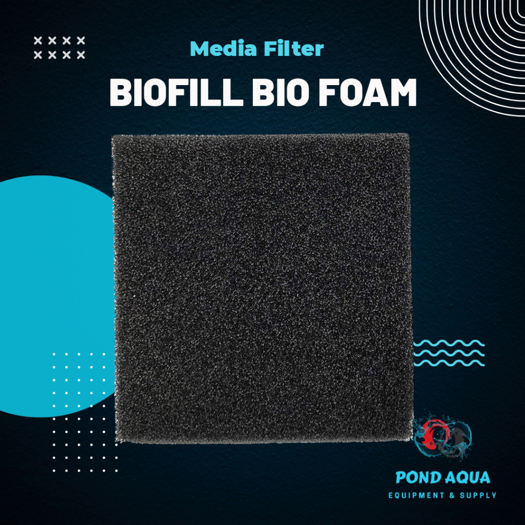 Biofill Hitam 100x100 Filter Biofil BioFoam Bio Foam Kolam Filter