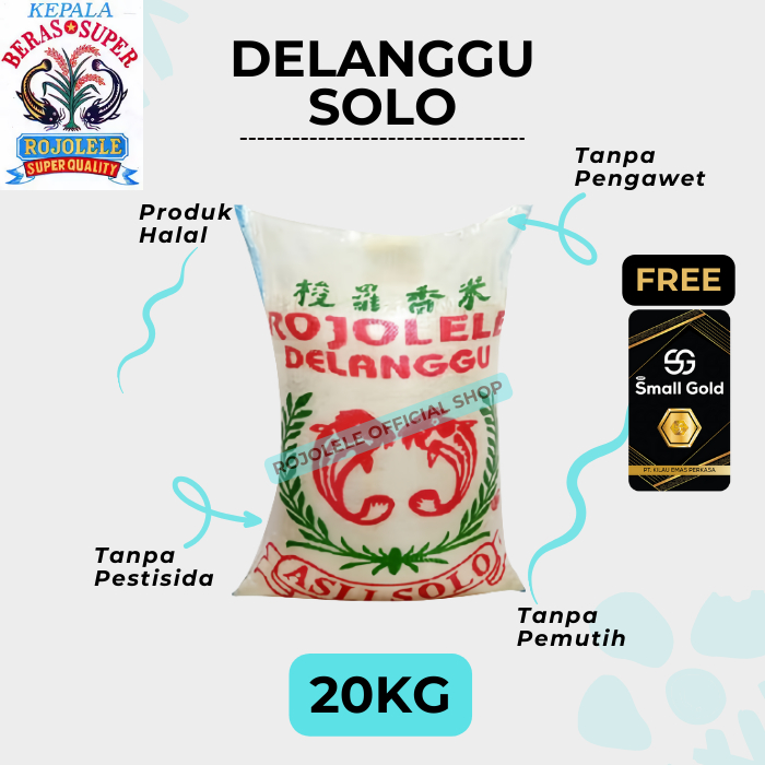 

BERAS ROJOLELE Delanggu Solo 20KG | Beras Pulen