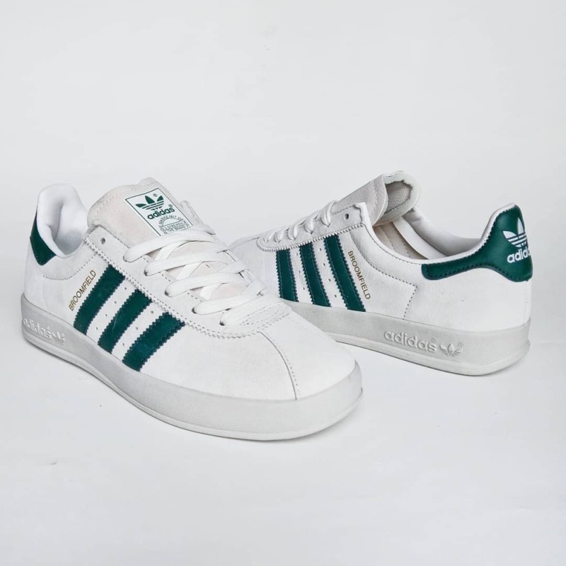ADIDAS BROOMFIELD WHITE GREEN GOLD METALLIC