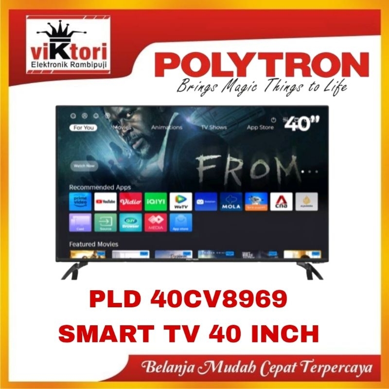 TV LED POLYTRON 40CV8969 / SMART TV LED 40INCH / SMART TV LED POLYTRON / POLYTRON SMART DIGITAL TV 40" PLD40CB8969