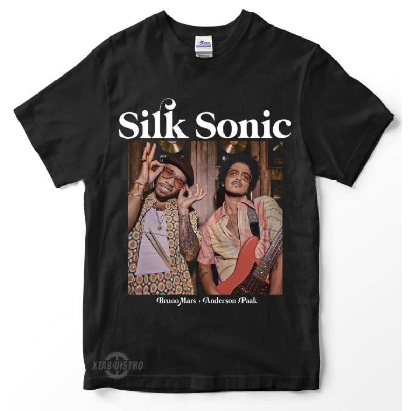 XTAB DISTRO Kaos SILK SONIC BRUNO MARS ANDERSON PAAK Premium tshirt bruno mars Baju Tshirt