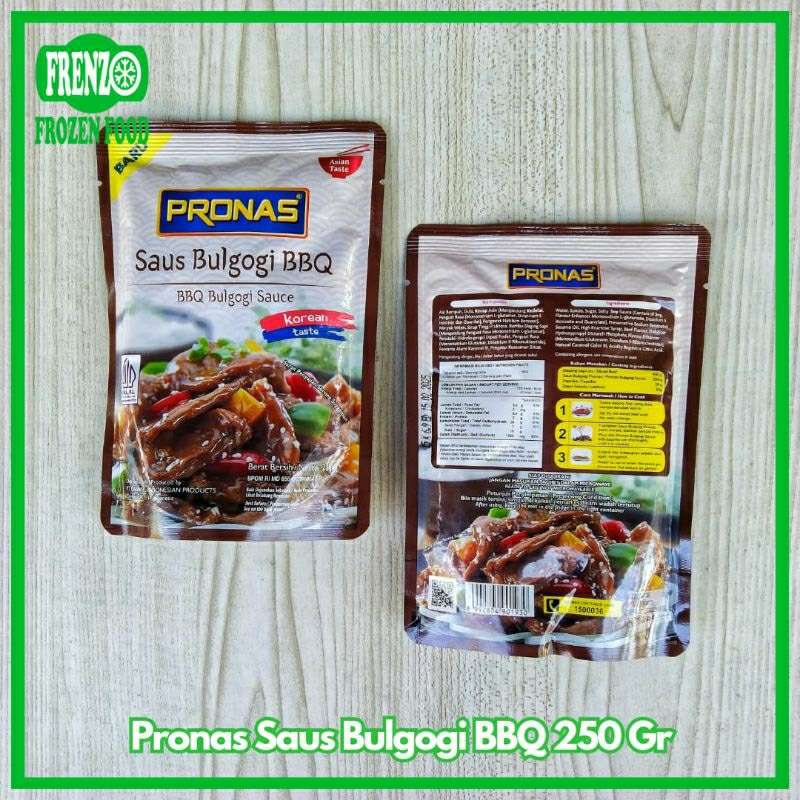 

Pronas Saos Bulgogi BBQ 250 Gr