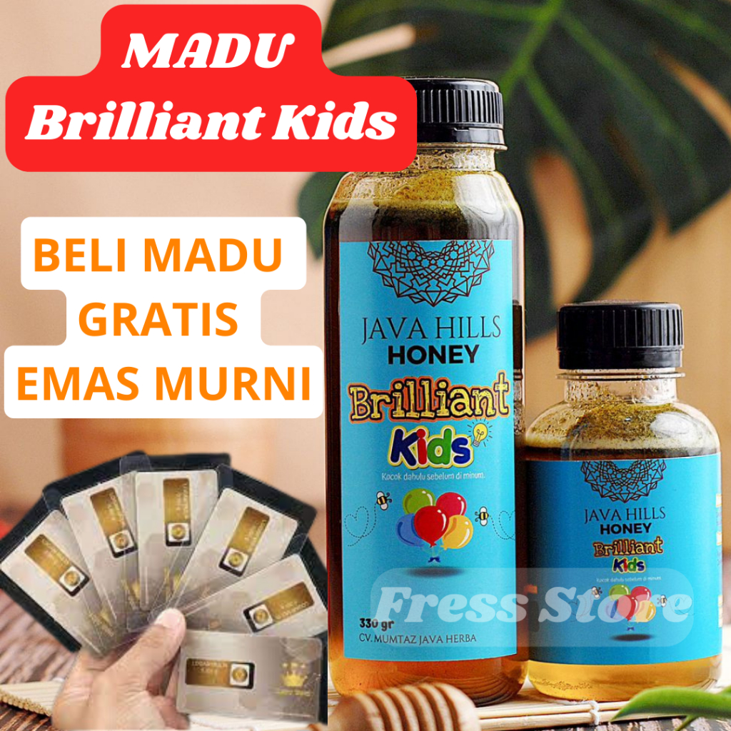 

Madu Vitamin otak anak Cerdas Pintar Penambah Nafsu makan anak Brilliant Kids Java Hills Herba