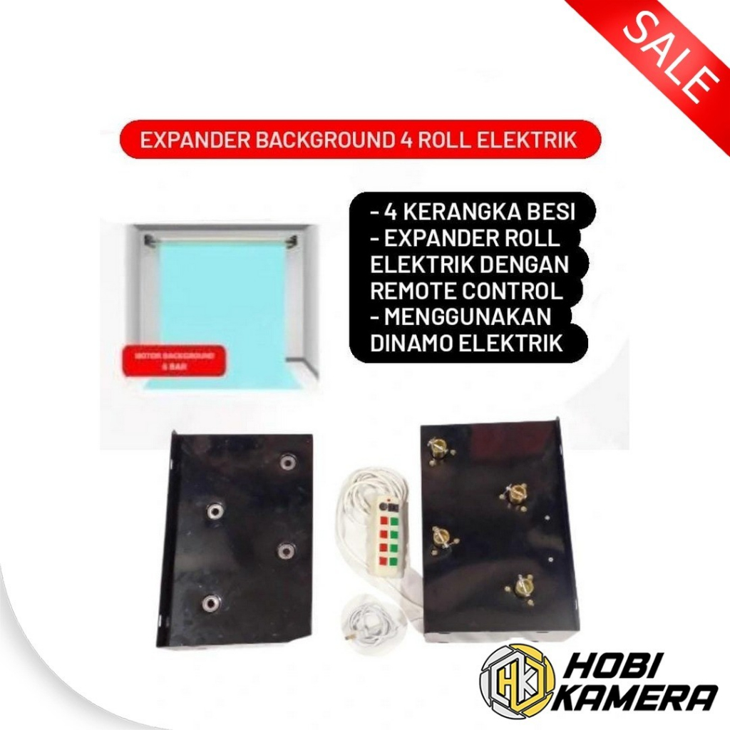 Expander Roller Background Elektrik 4 set/Stand Background Elektrik