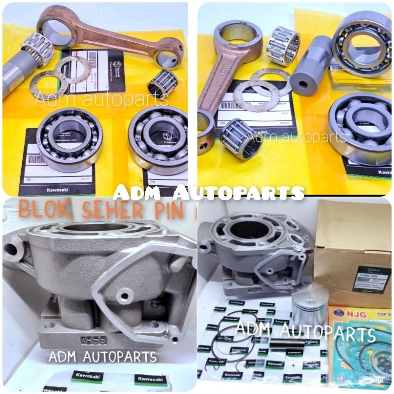 PAKET 3AITEM BLOK SEHER KOMPLIT NINJA 150R OLD NINJA 150RR SUPER KIP - BLOK SEHER SERI 1855 KAWASAKI