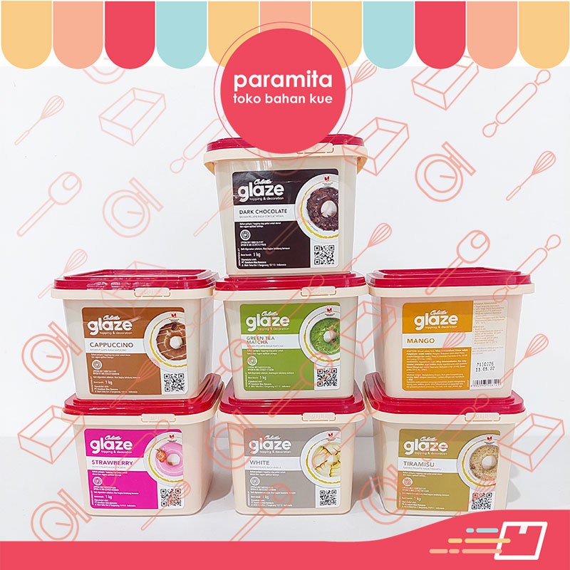 

Colatta Glaze Strawberry / Green Tea / Cappucino / Mango / Tiramisu / Dark Chocolate / White / Ubee 1kg