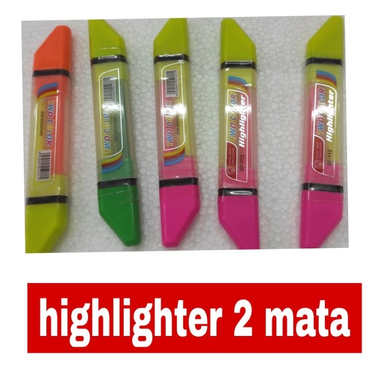 

highlighter 2 warna bolak balik safari brand