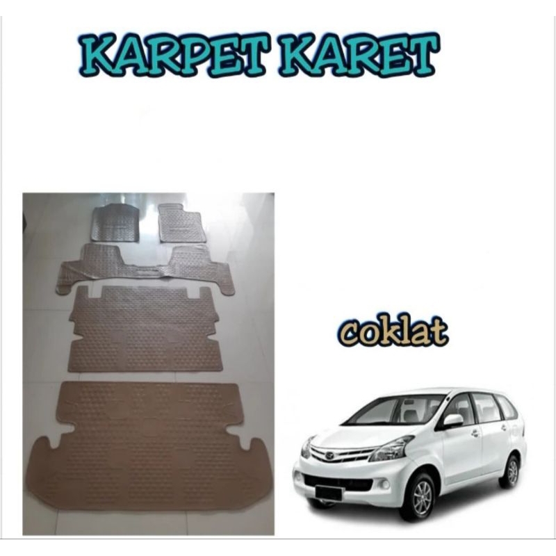 karpet karet COKLAT AVANZA / XENIA 2012 - 2015