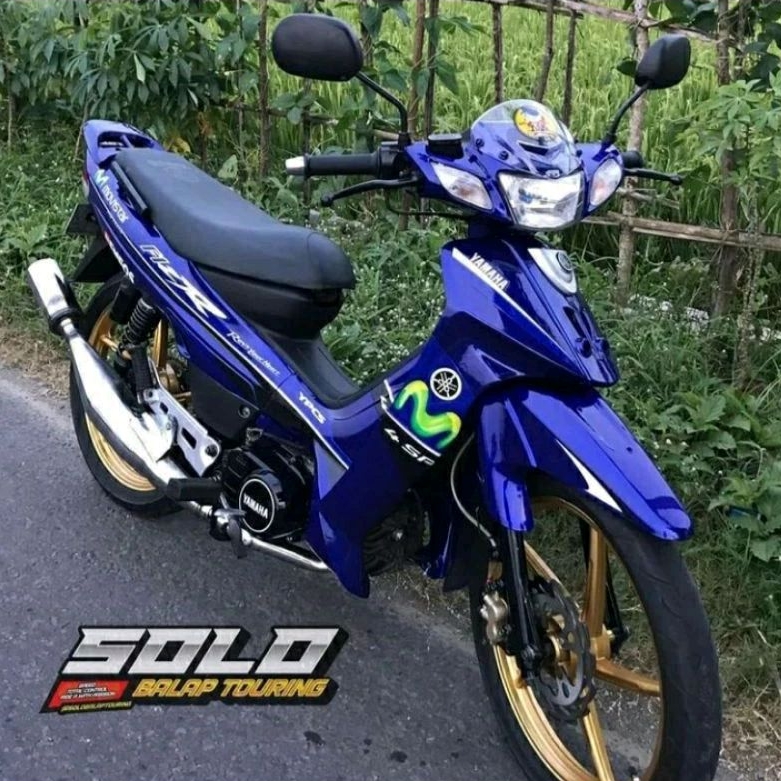 stripping lis sticker Variasi yamaha FIZR movistar biru stripping F1ZR Movistar