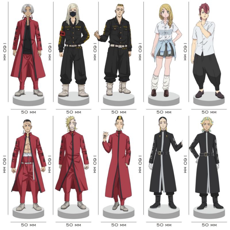 FIGURE AKRILIK ANIME TOKYO REVENGERS TENJIKU ARC STANDEE FIGURE AKRILIK ANIME TOKYO REVENGERS TENJIK