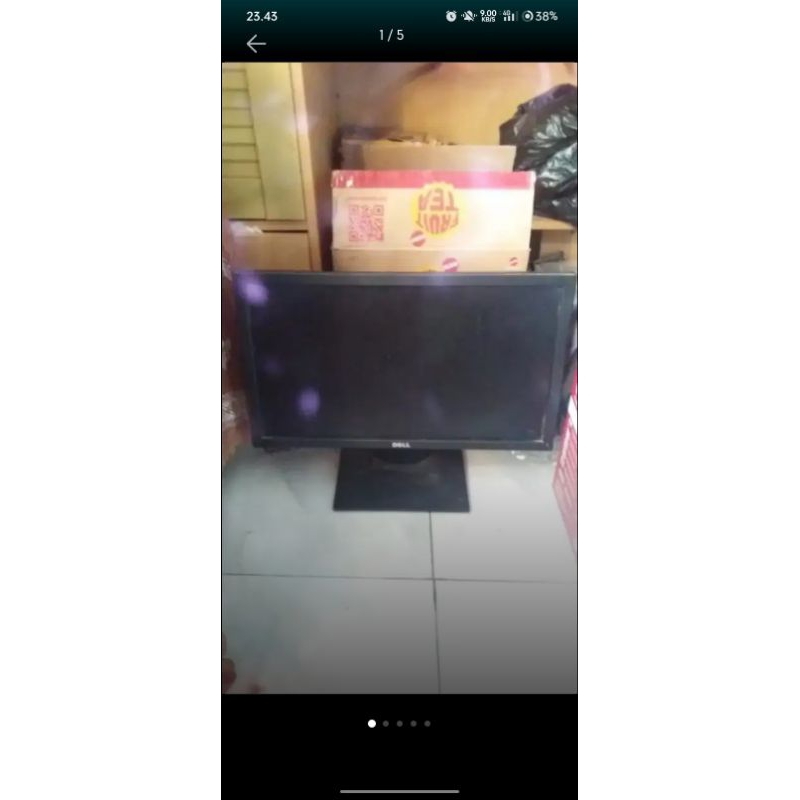 monitor LCD Komputer merek Dell