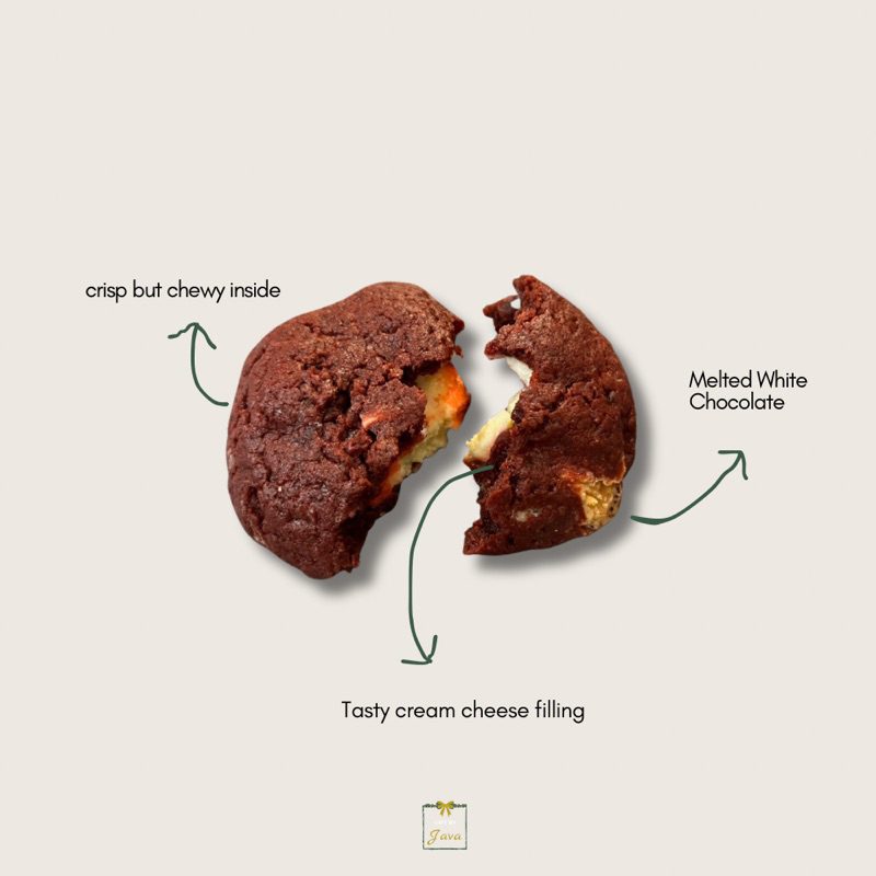 

soft Baked Red Velvet Cheese Cookies | Hampers Natal | Premium Hampers