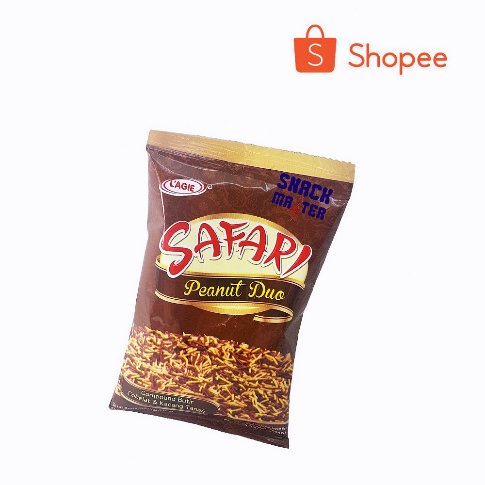 

L'AGIE Safari - Peanut Duo - MeisesCoklat Kacang Netto 80gr 88