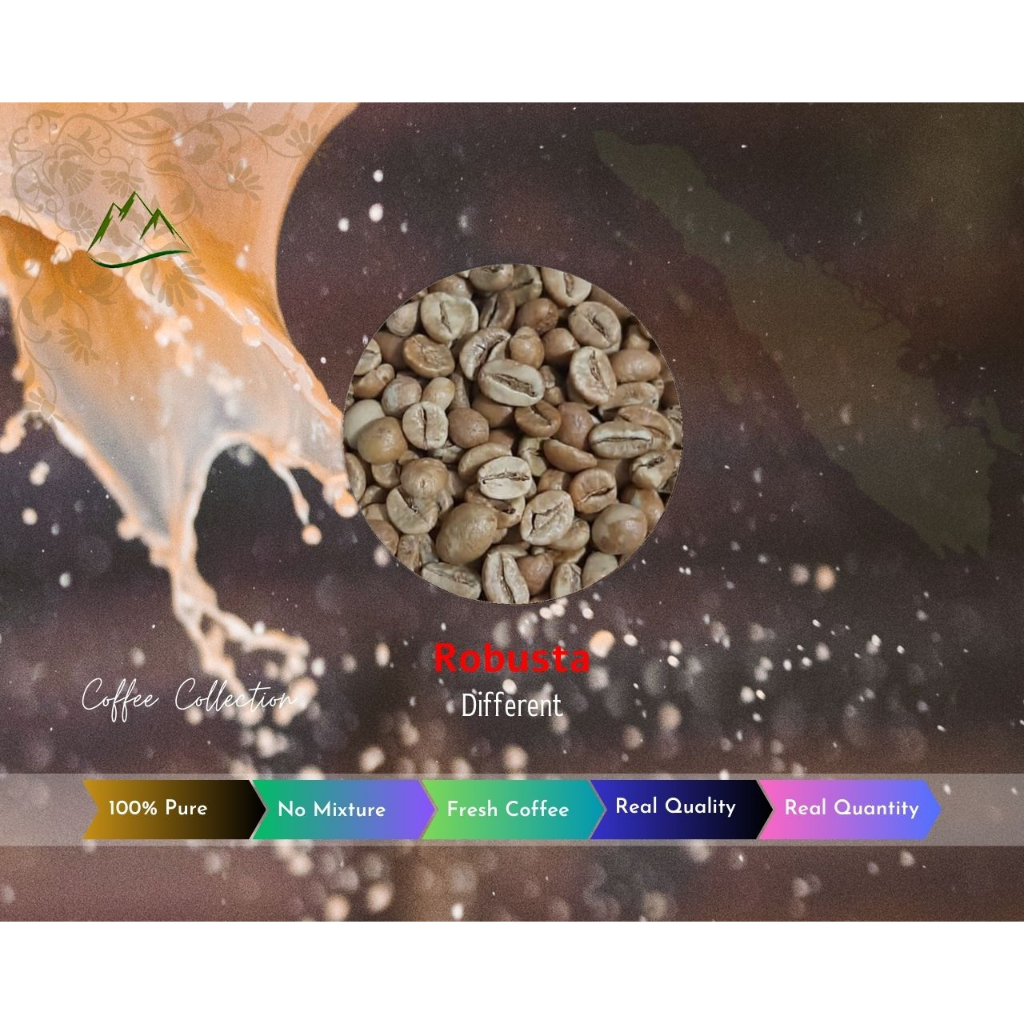 

Different Cofffee - Robusta - Green Bean 1 Kg - 100 % Murni - Kerinci Regency - Jambi