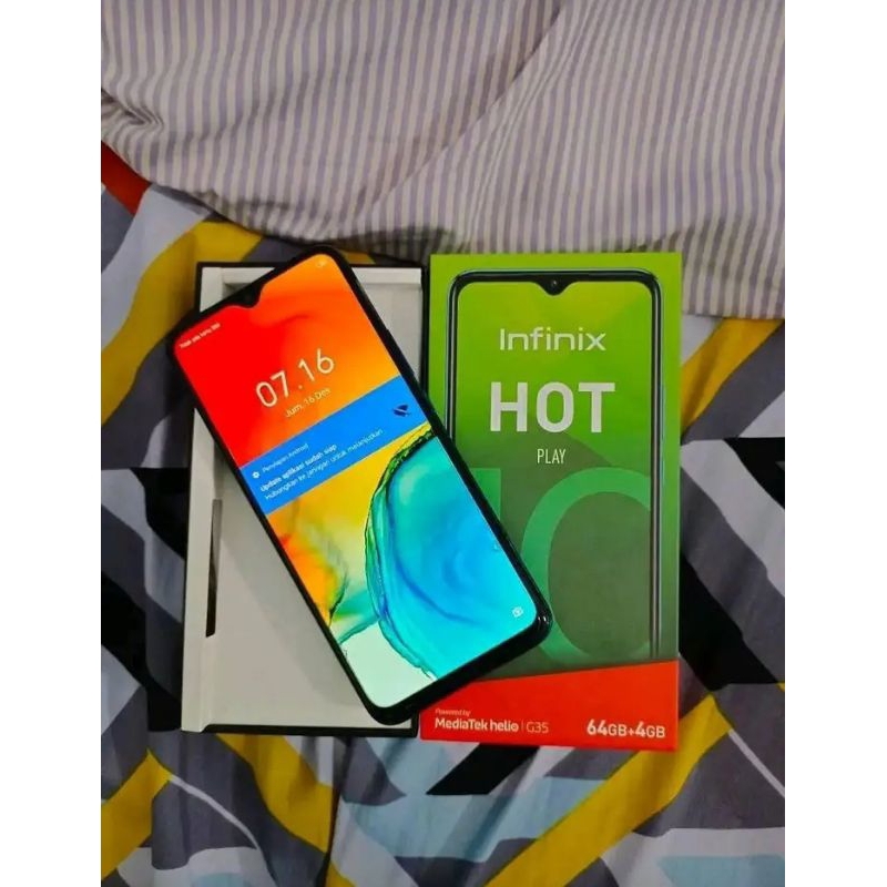 INFINIX HOT 10 PLAY RAM 4GB ROM 64 GB SECOND