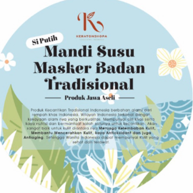 Masker Badan Alami Tradisional Kiloan/ Mandi Susu/ Bleaching Badan/ Bibit Pemutih Alami