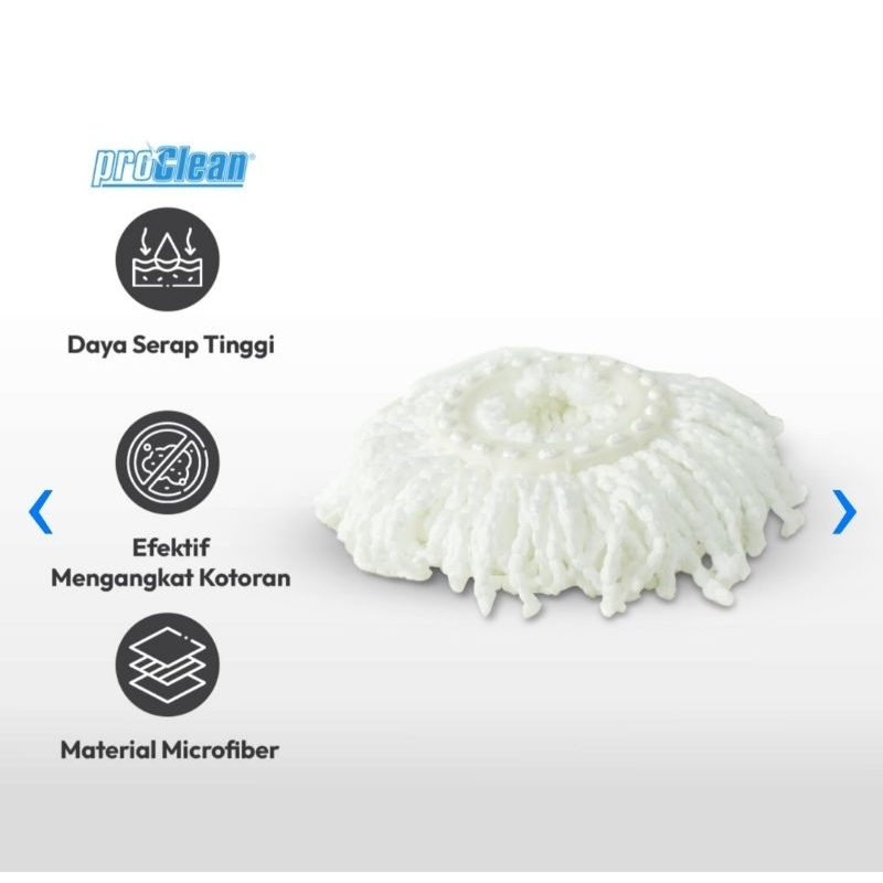 Proclean Refill kain pel spin mop/Twister