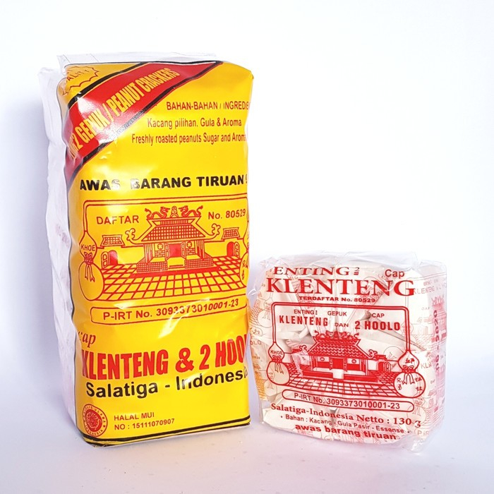 

Enting Enting gepuk cap klenteng & 2 holo - ting ting kacang - jajanan jadul enting kacang