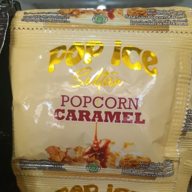 

Pop Ice SULTAN Popcorn Caramel 1renceng (10pcs)